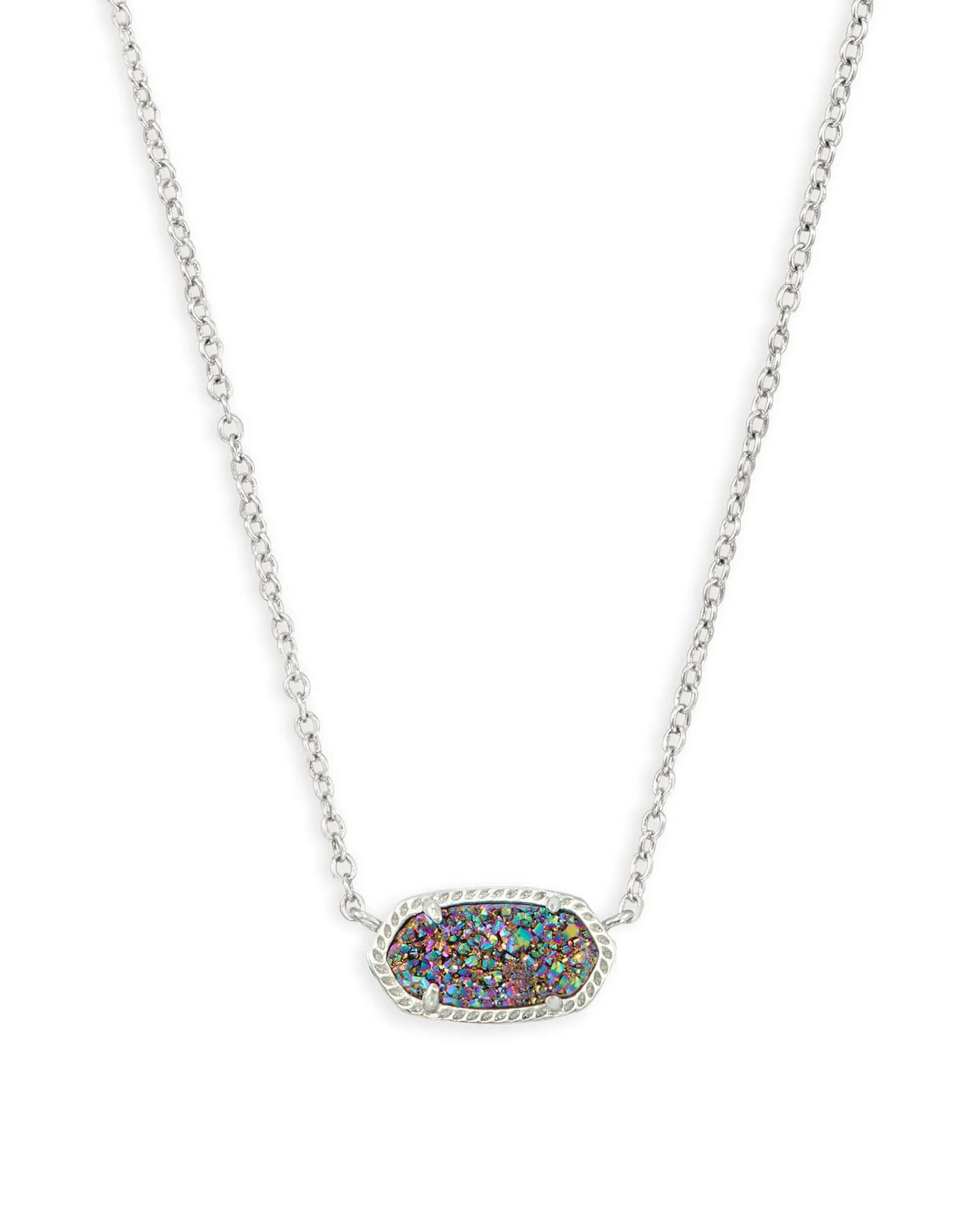 Elisa Pendant Necklace In Drusy