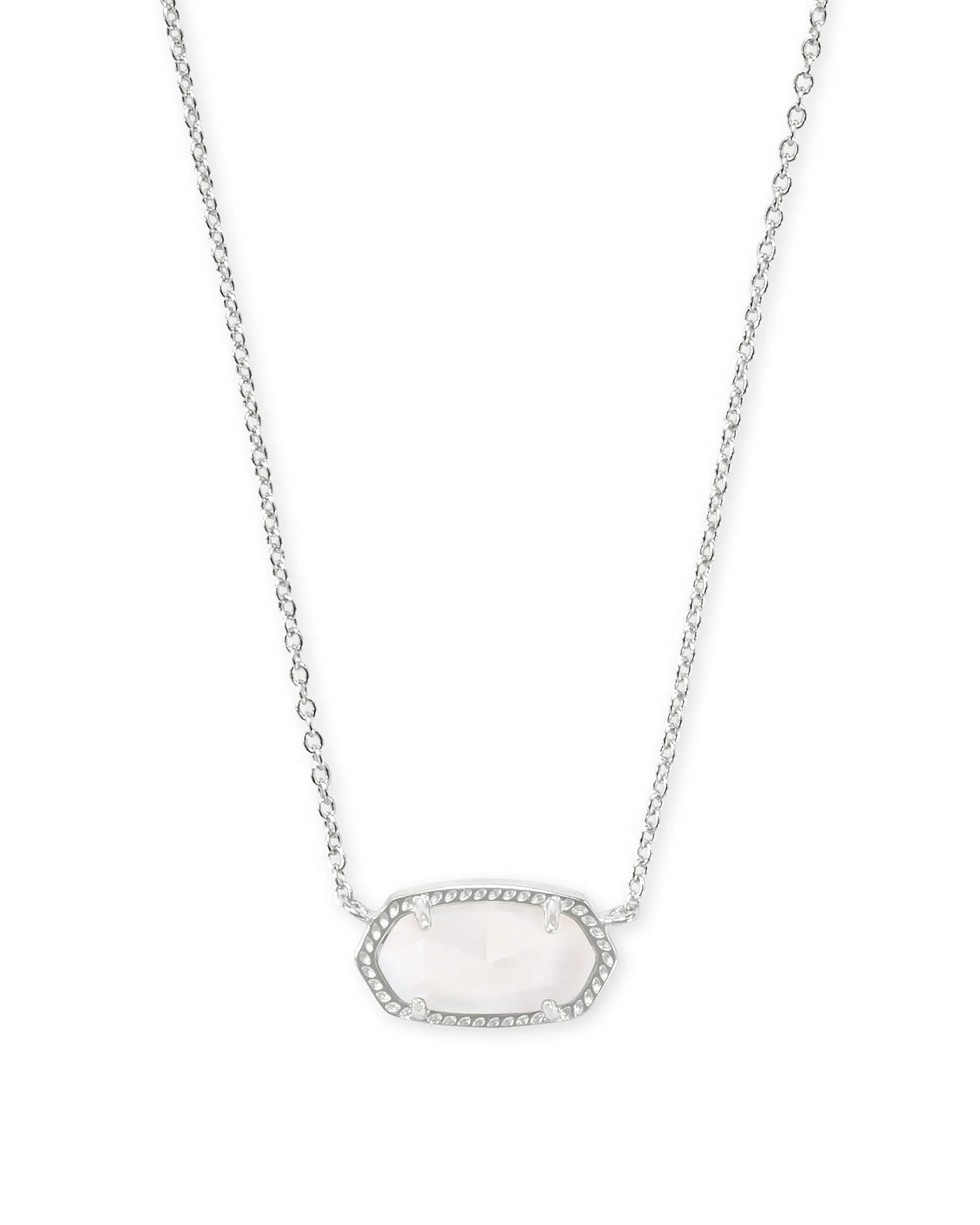 Elisa Signature Pendant in Rhodium