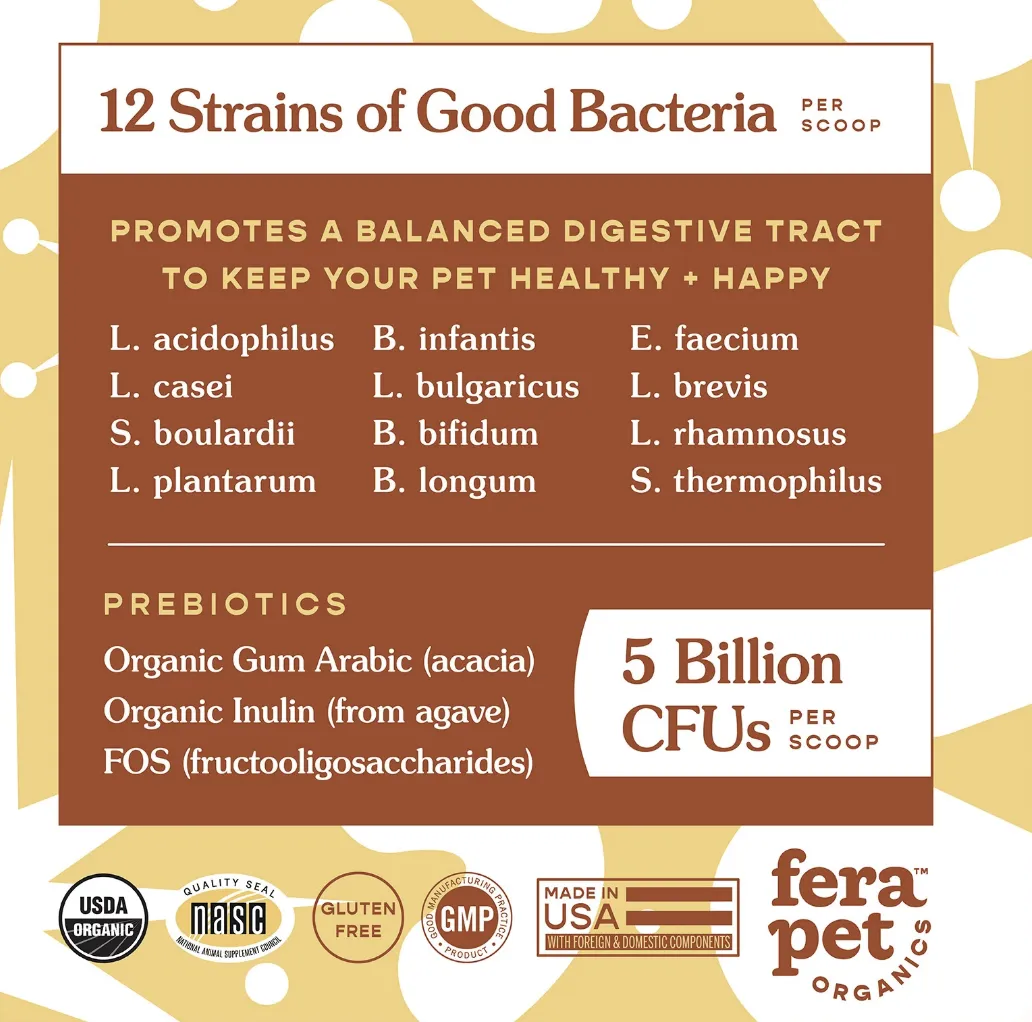 Fera Pet Organics Probiotics with Prebiotics