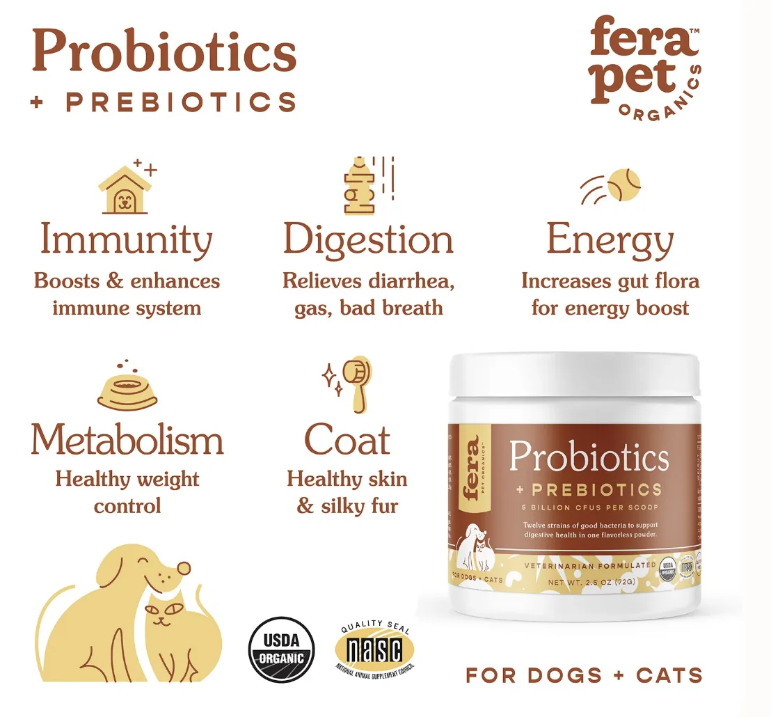 Fera Pet Organics Probiotics with Prebiotics