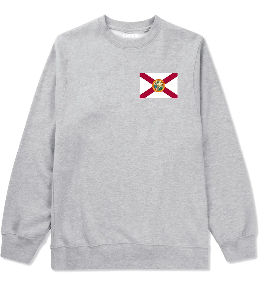 Florida State Flag FL Chest Mens Crewneck Sweatshirt