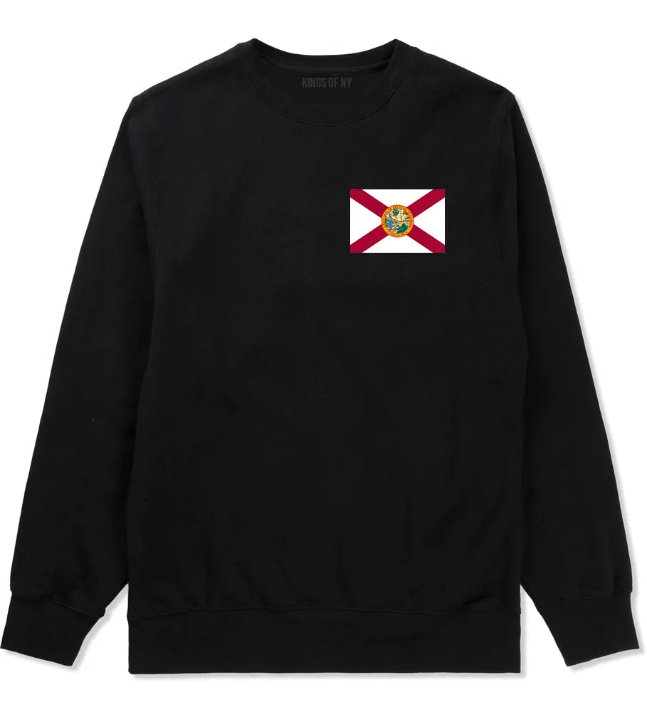 Florida State Flag FL Chest Mens Crewneck Sweatshirt