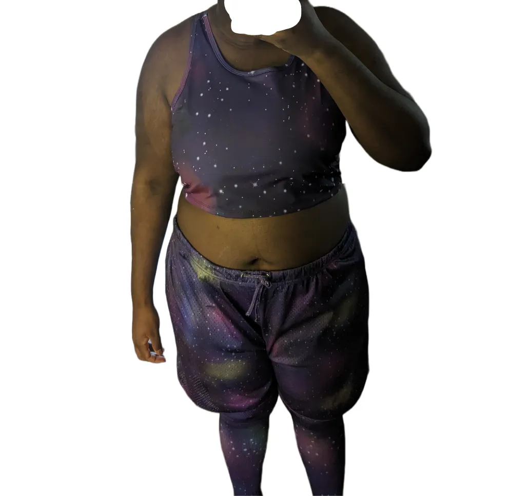 Galaxy Crop Top Binder