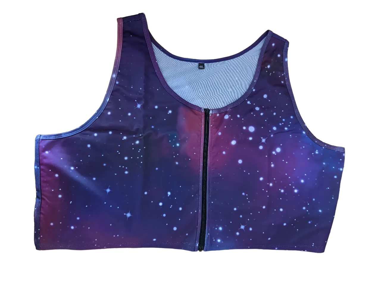 Galaxy Zippered Crop Top Binder