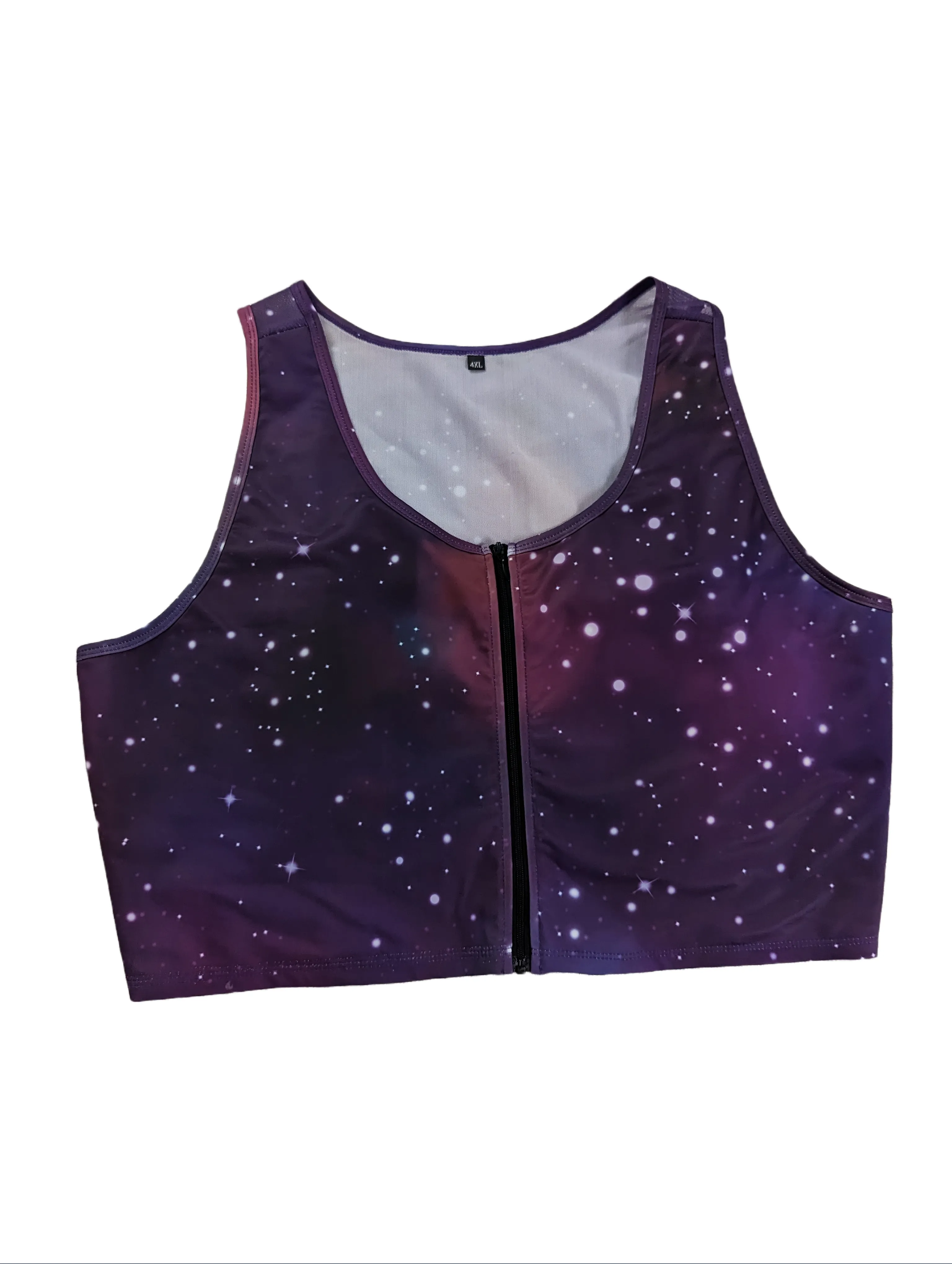 Galaxy Zippered Crop Top Binder