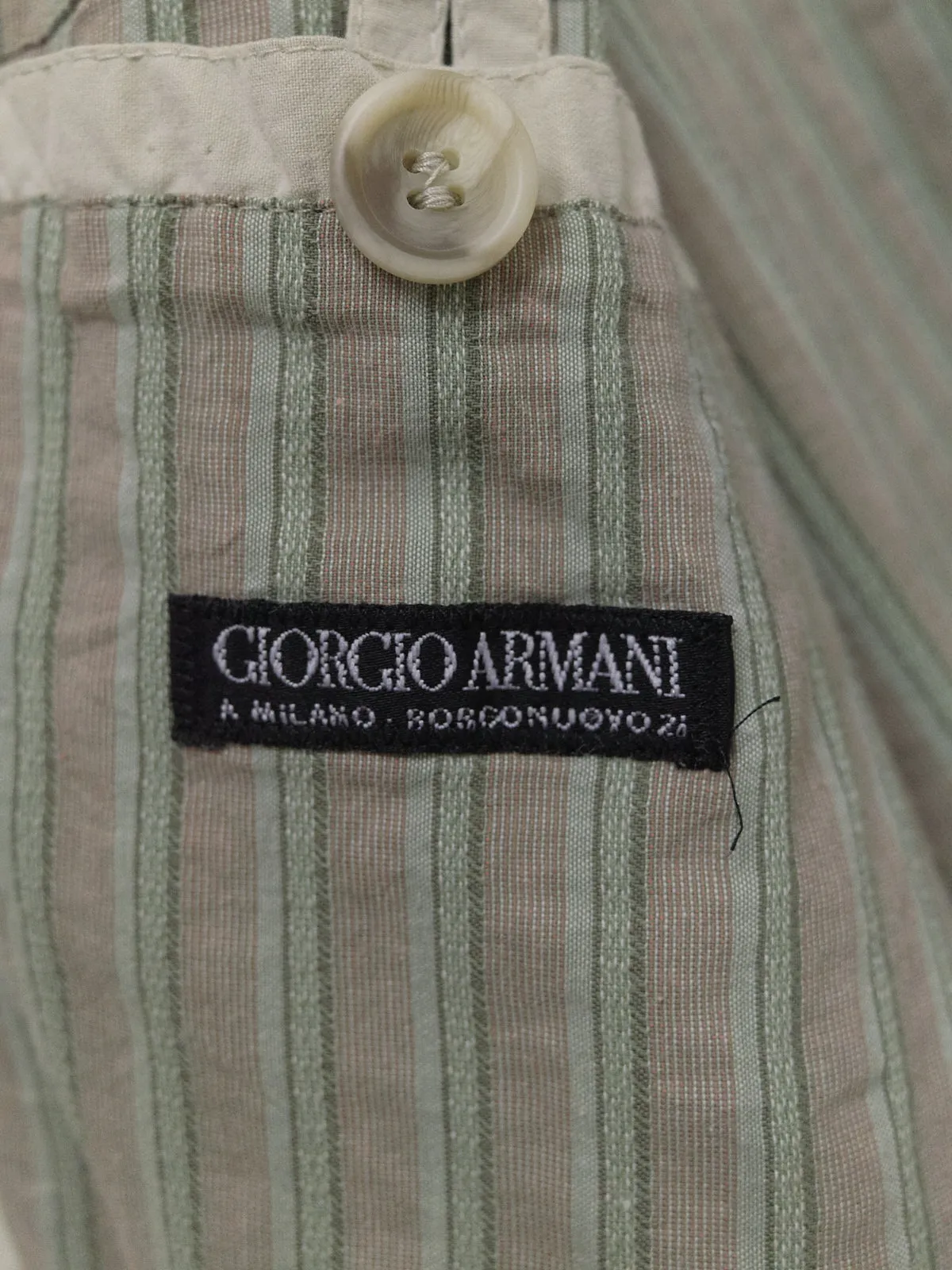 Giorgio Armani 1990s beige cotton covered placket mackintosh coat - mens 50