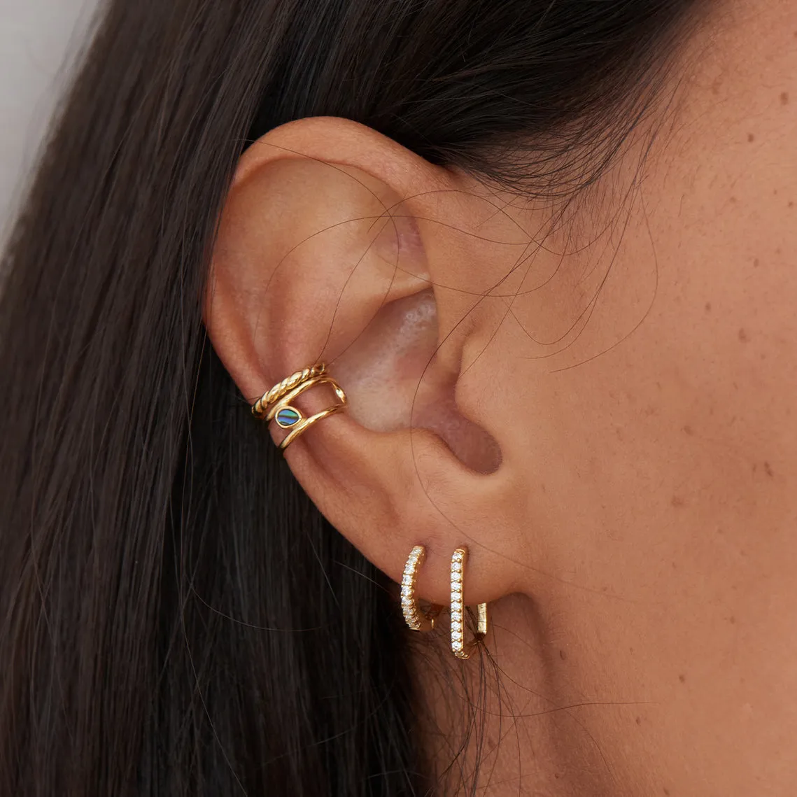 Gold Rope Ear Cuff