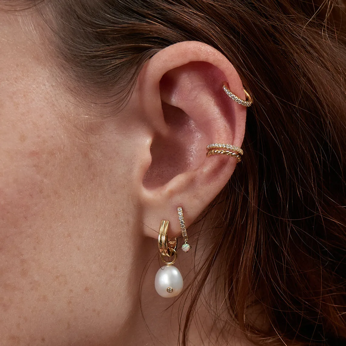 Gold Rope Ear Cuff