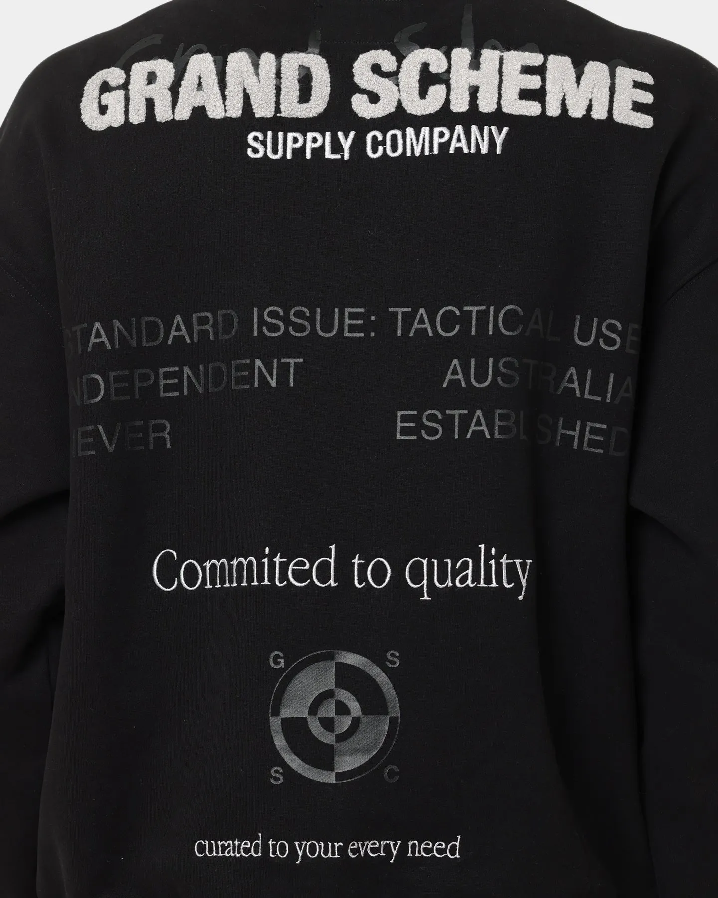 Grand Scheme All Over Crewneck Black