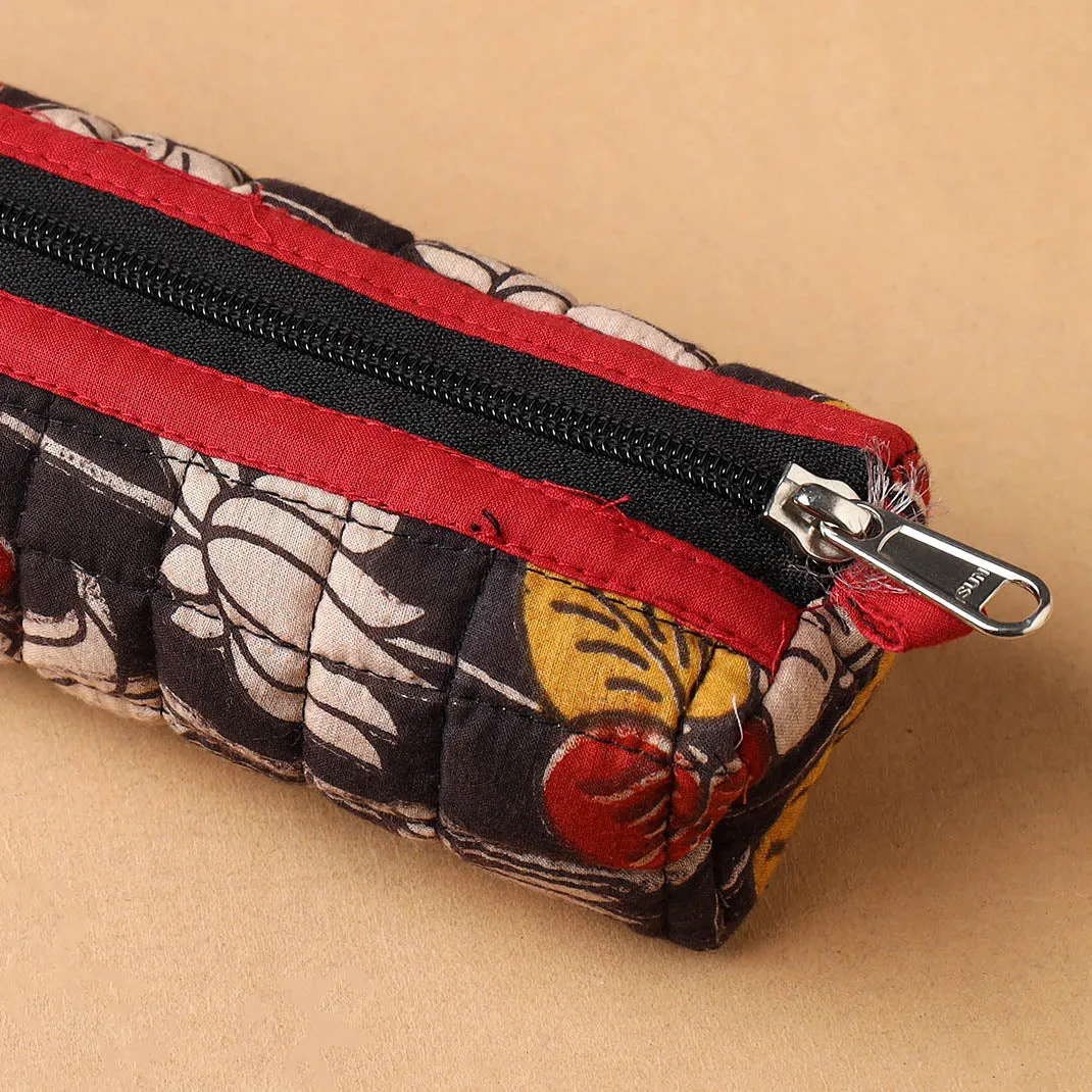 Handcrafted Quilted Cotton Multipurpose Pencil Pouch 11