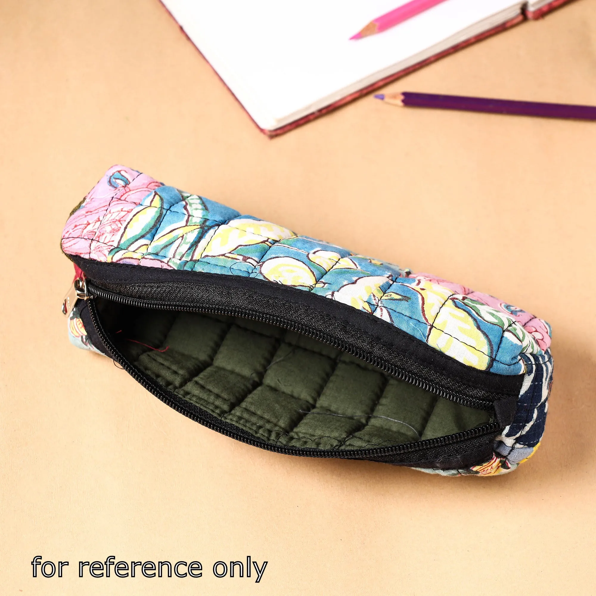 Handcrafted Quilted Patchwork Multipurpose Pencil Pouch 19