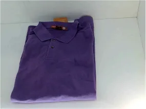 Harriton Mens Short Sleeve Polo Shirt Color Purple Size 3XLarge