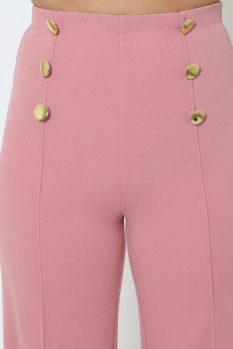 High Rise Rose Pants