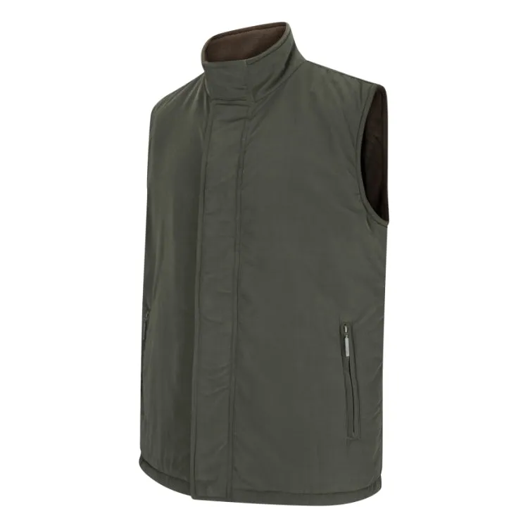 Hoggs Of Fife Breezer Bodywarmer - Loden/Coffee