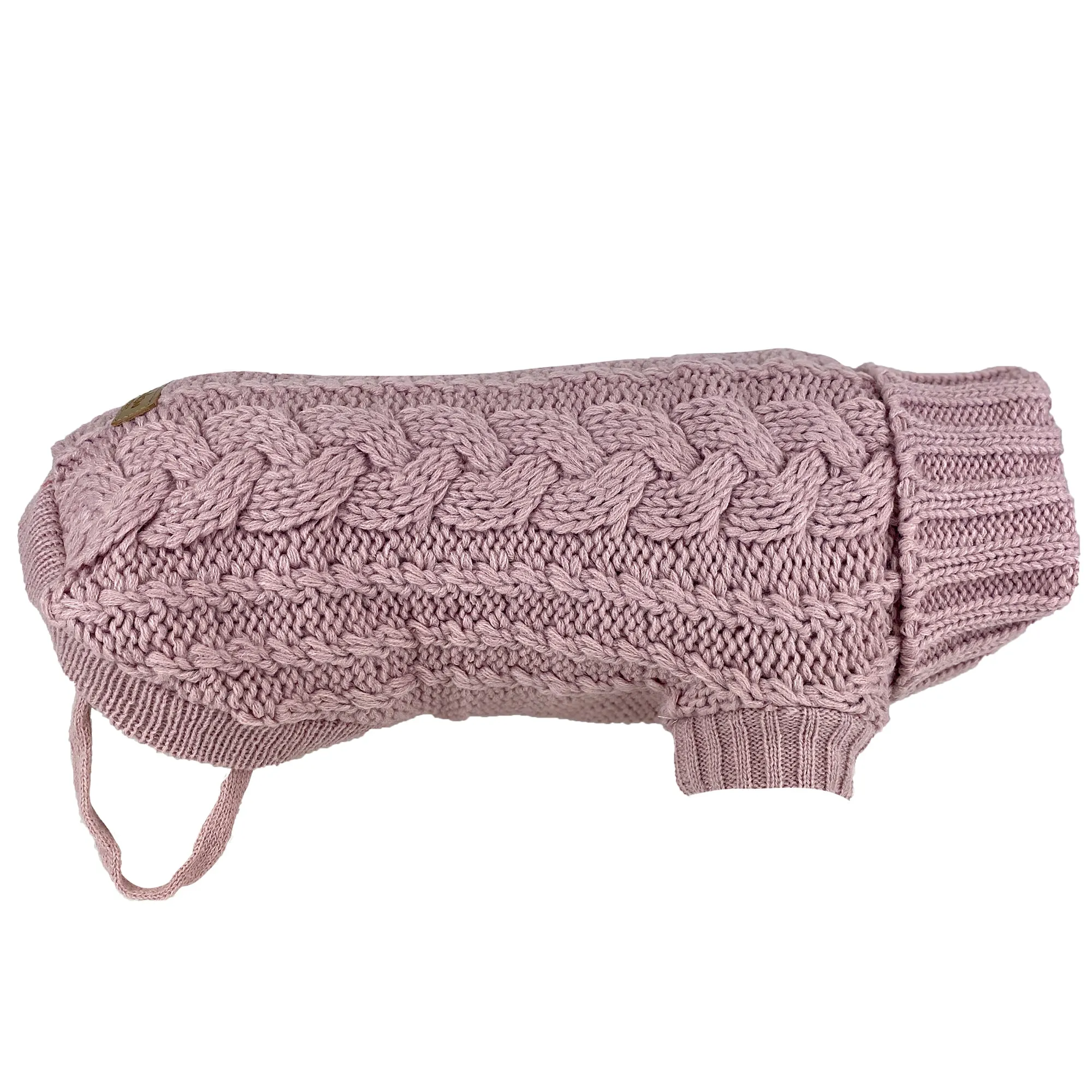 Huskimo French Knit Dog Jumper Rose Pink 46cm Medium***