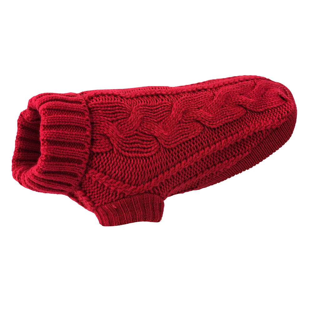 Huskimo Jumper Cable Knit Chilli