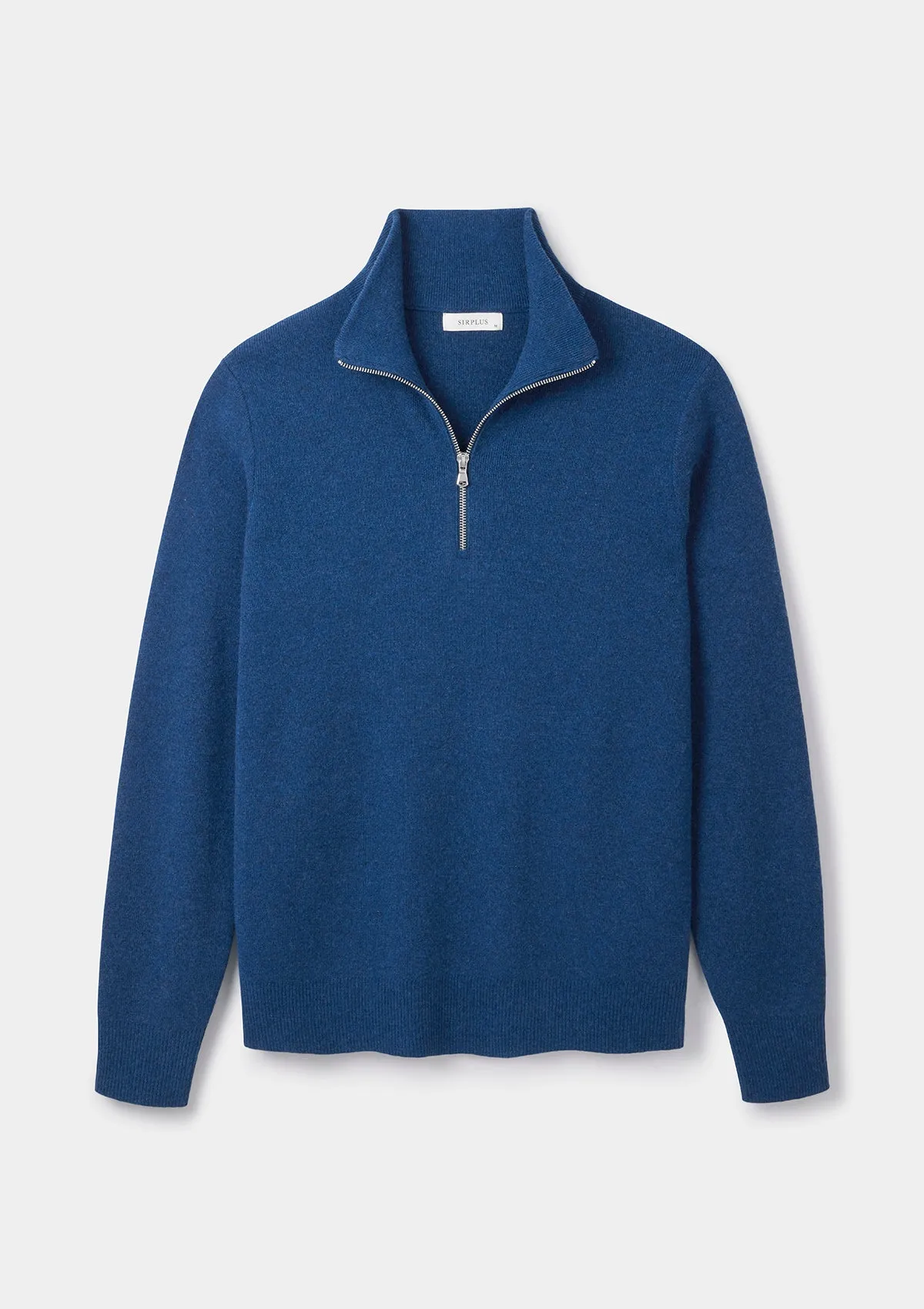 Ink Blue Merino Half Zip Jumper