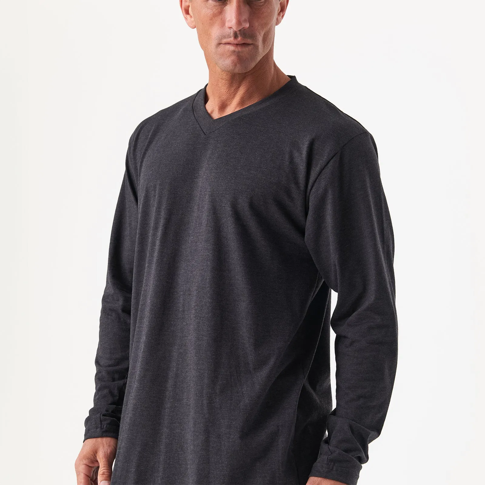 IR Sleepwear LS V Neck Shirt