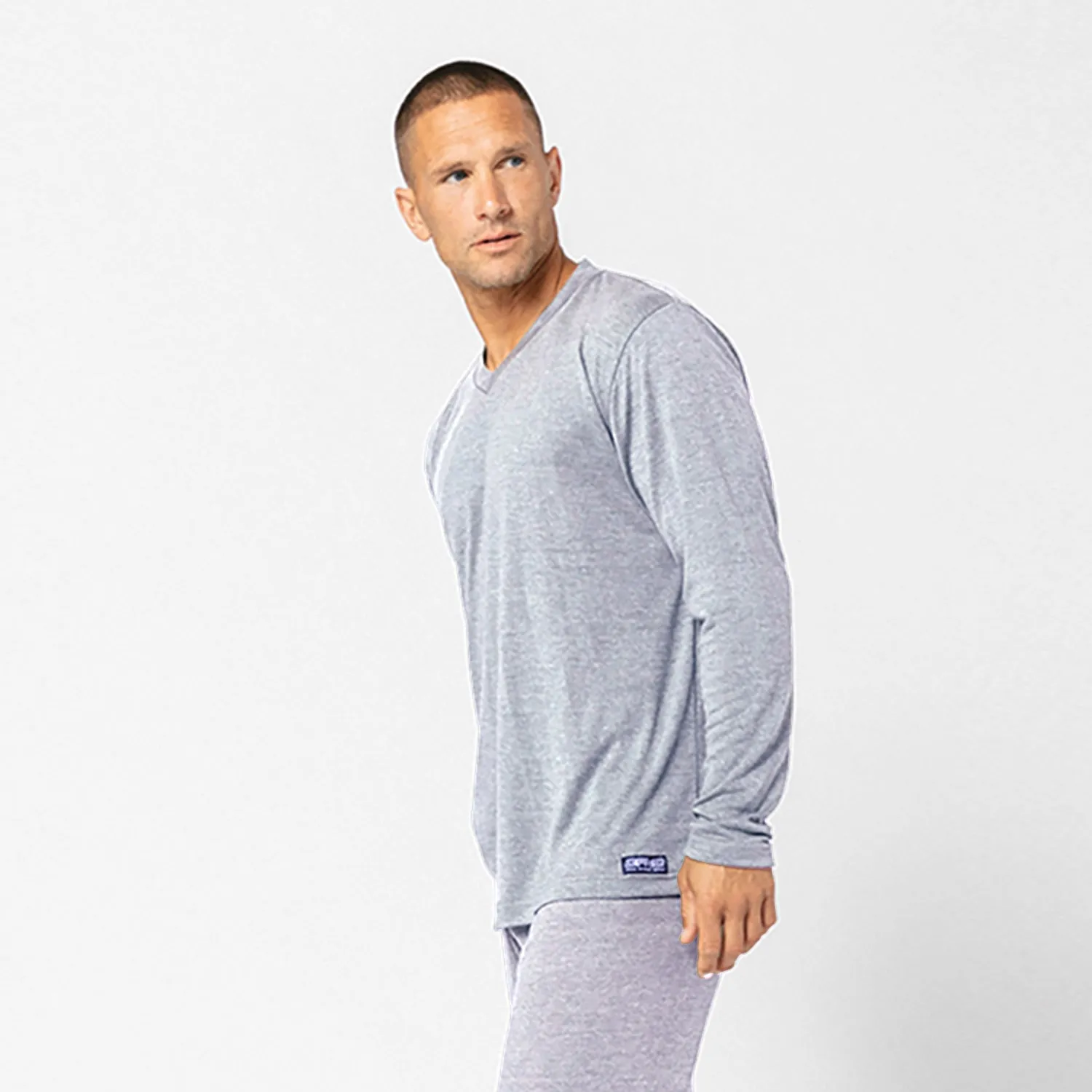 IR Sleepwear LS V Neck Shirt