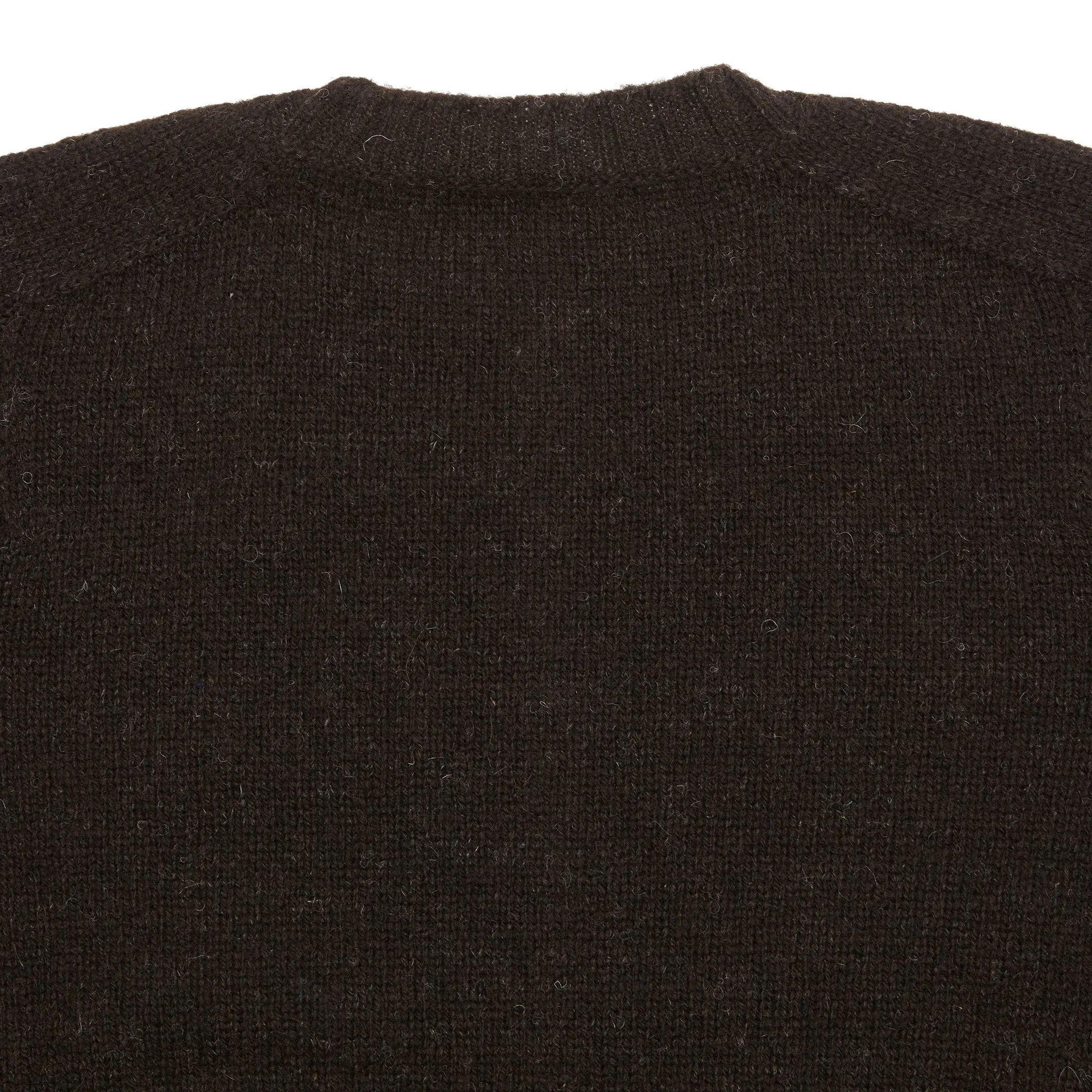 Jamieson's Crewneck Shetland Jumper in Shetland Black