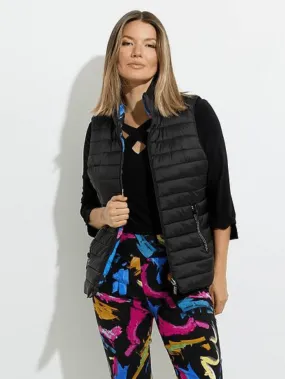 Joseph Ribkoff T Black Paint Splash Reversible Gilet 224911 178