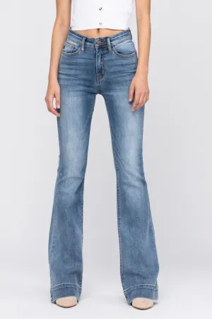 Judy Blue Mid-rise trouser flare jeans