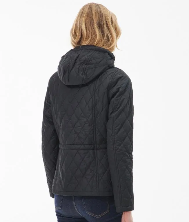 Ladies Lightweight Quilted Black Jacket