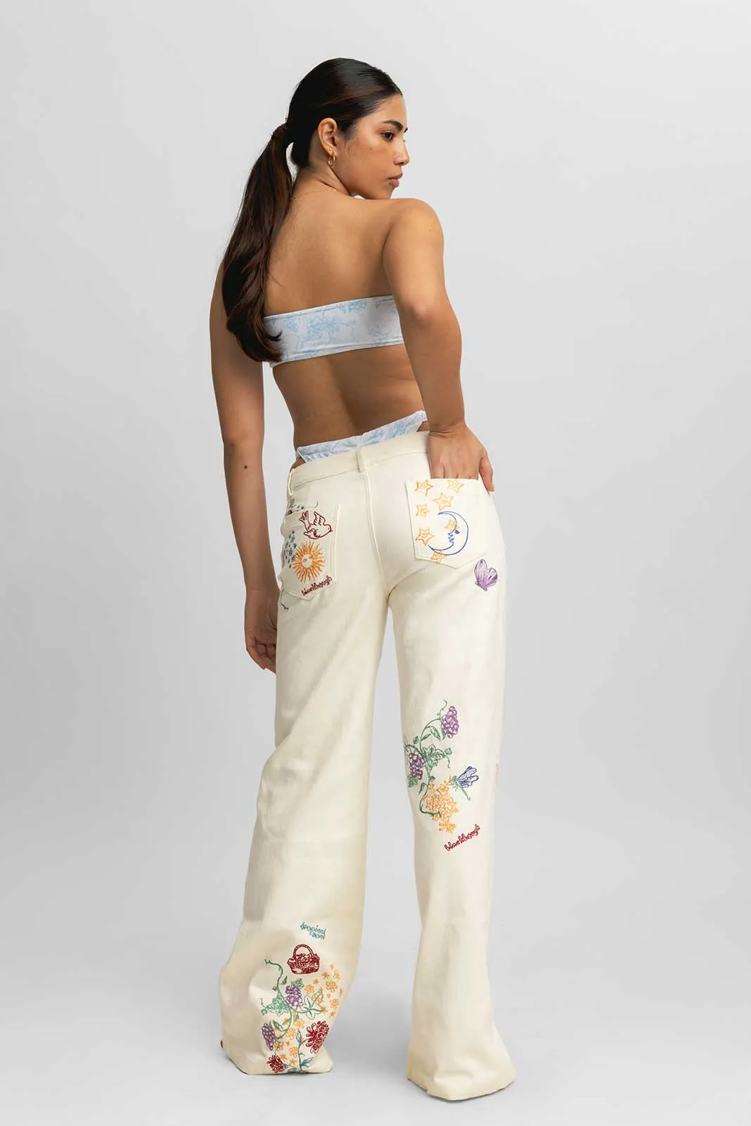 Lauren Embroidered Pants / Spellbound