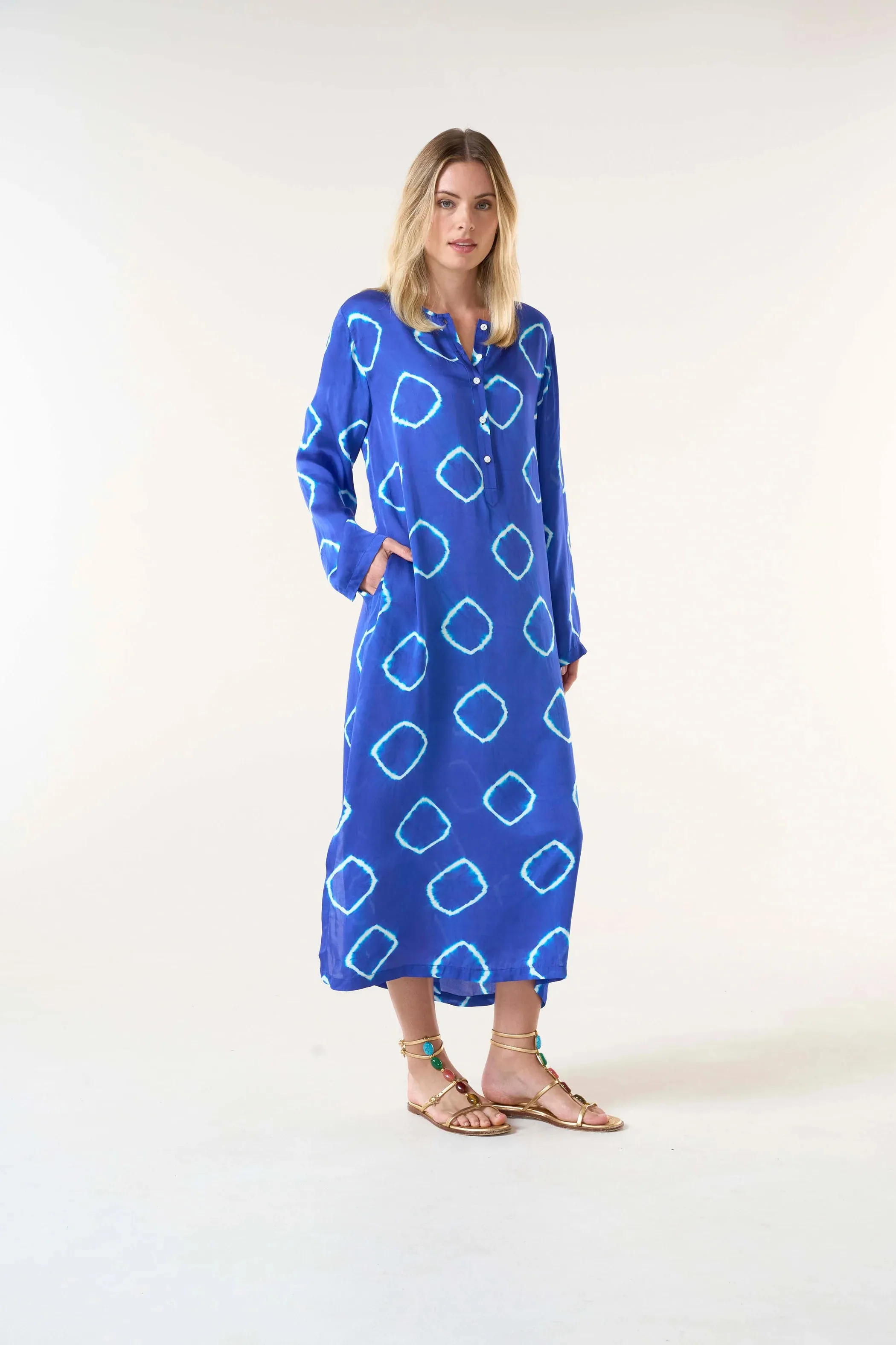 LLEW MAXI DRESS | Atlas Royal Cupro