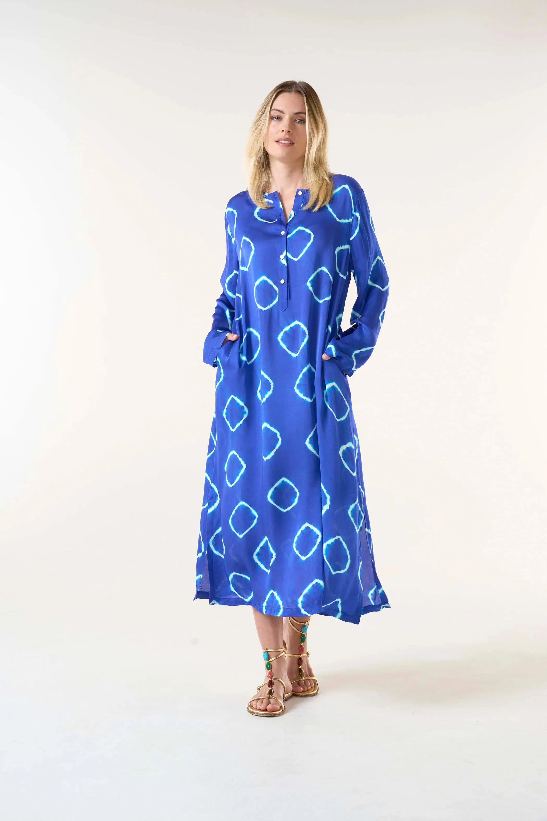 LLEW MAXI DRESS | Atlas Royal Cupro