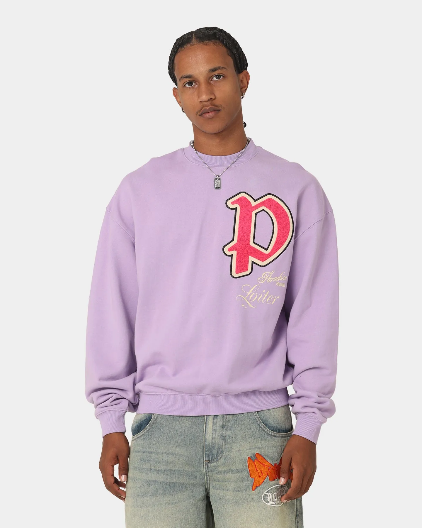 Loiter Paradise Crewneck Lilac