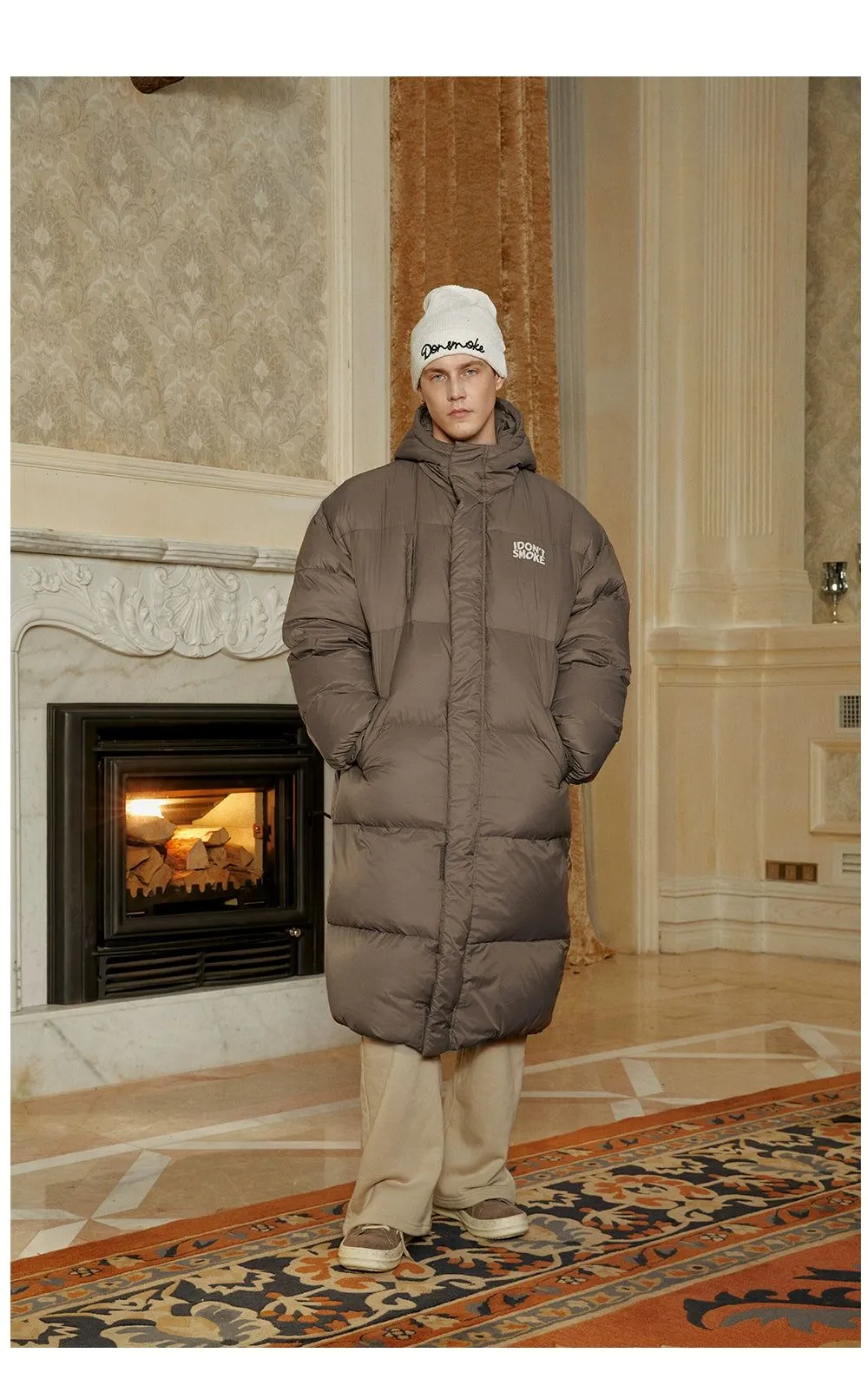 Long Quilted Puffer Coat