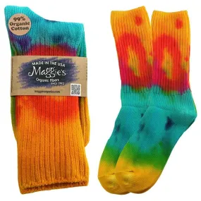 Maggie's Organics Classic Crew Socks Tie Dye 1 Pair Pack