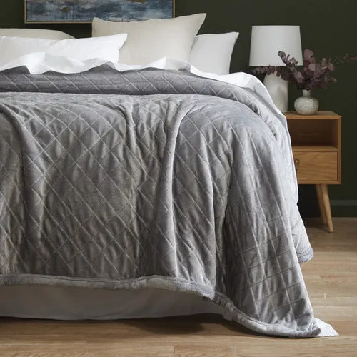 Mansfield Aluminium Sherpa Blanket by Bianca