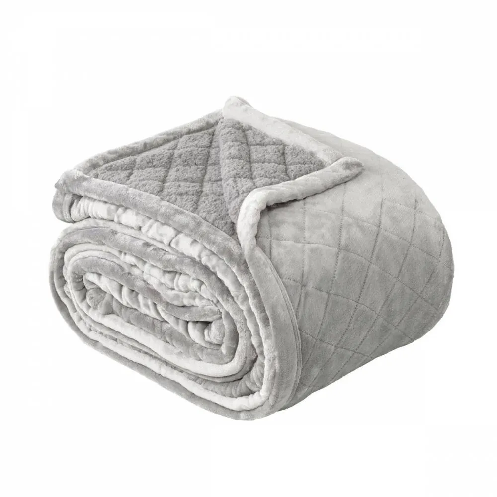 Mansfield Aluminium Sherpa Blanket by Bianca