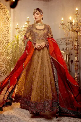 MARIA.B. MBroidered Wedding Collection – Vintage gold chata patti (BD-2308)