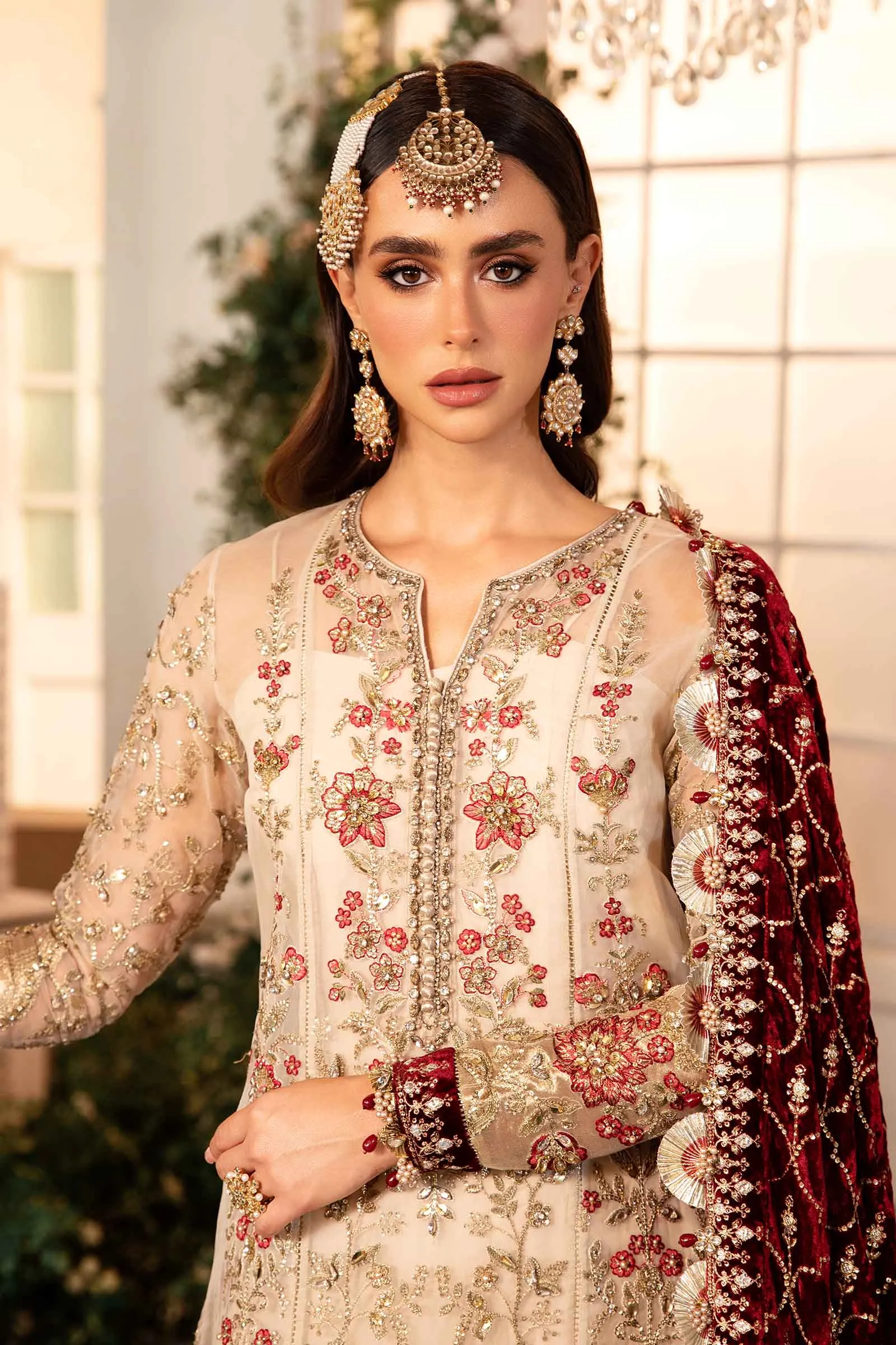 MARIA.B MBroidered Wedding Formals – Embroidered Organza Suit | BD-2905