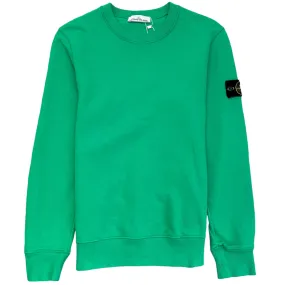 Men's Applique Logo Jumper Green Size M