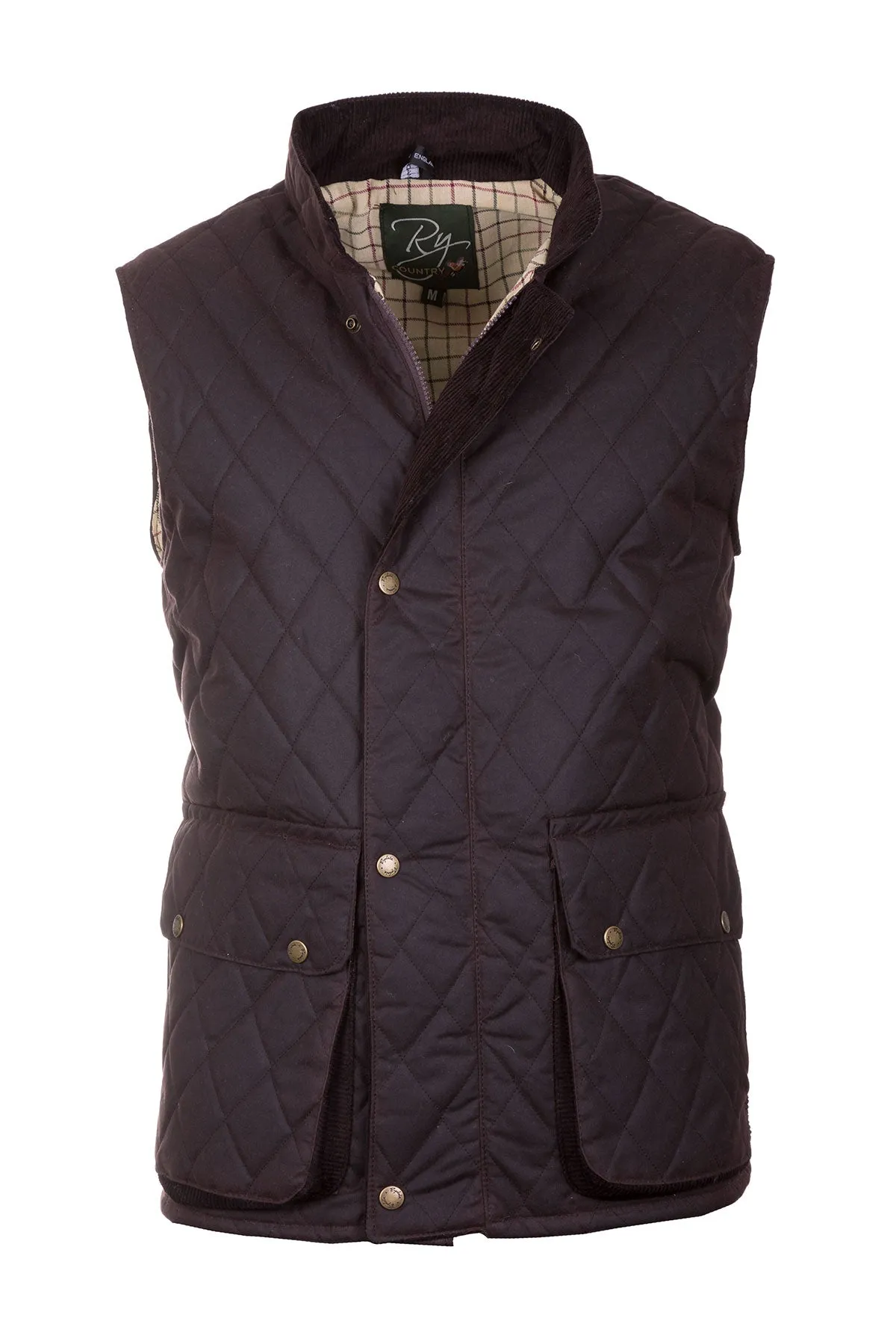 Men's Diamond Quilted Wax Waistcoat II