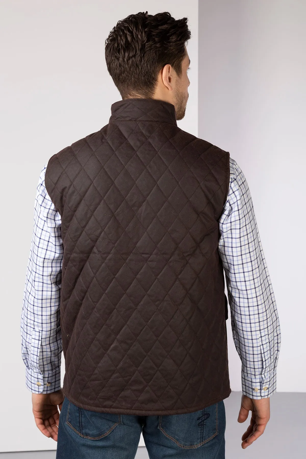 Men's Diamond Quilted Wax Waistcoat II