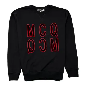 Men's Mcq Logo Jumper Black Size S