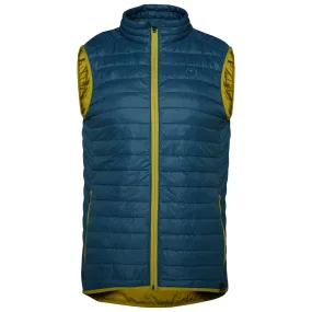 Mens Merino Wool Insulated Gilet (Petrol/Lime)