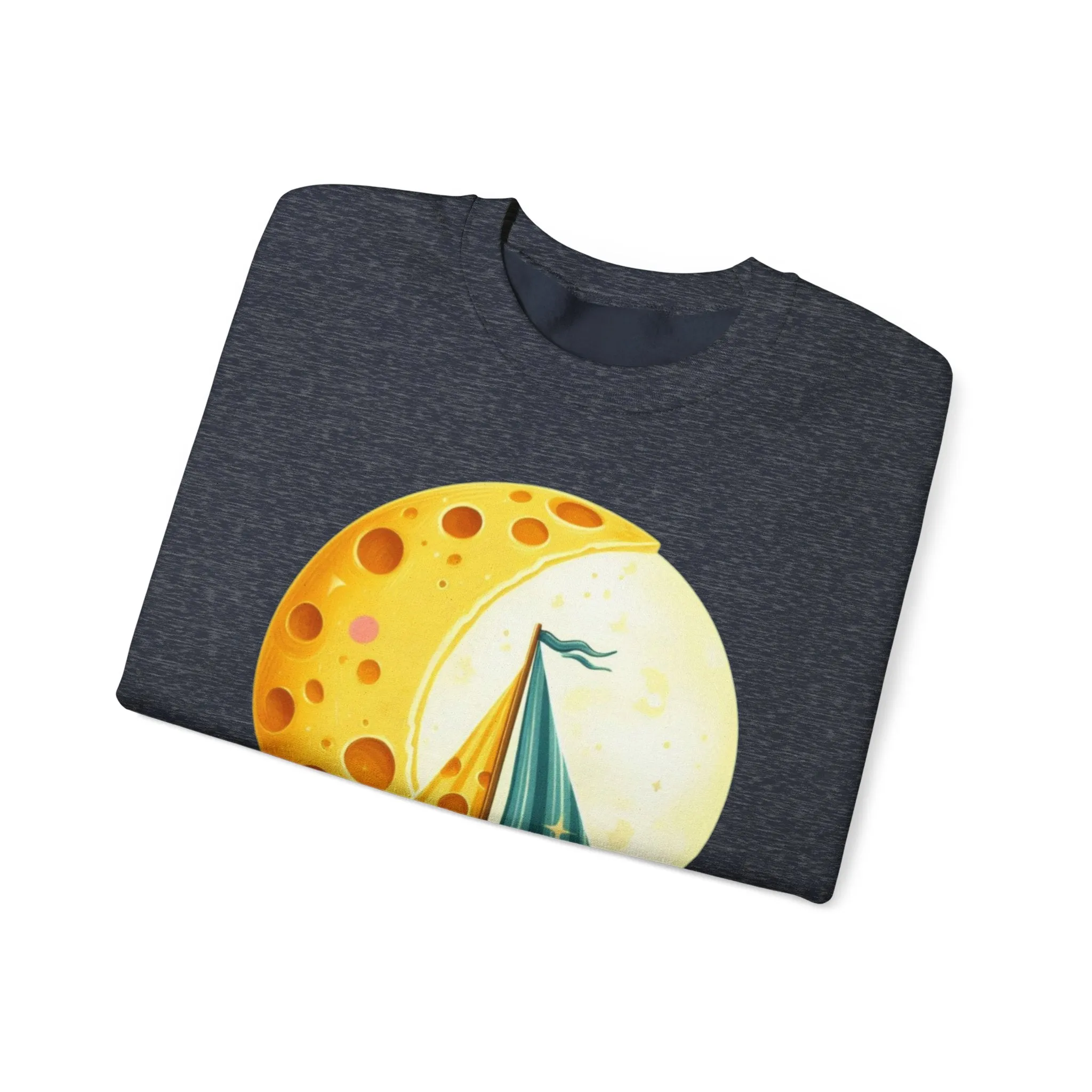 Mice and the Moon Made of Cheese - Unisex Heavy Blend Crewneck Sweatshirt