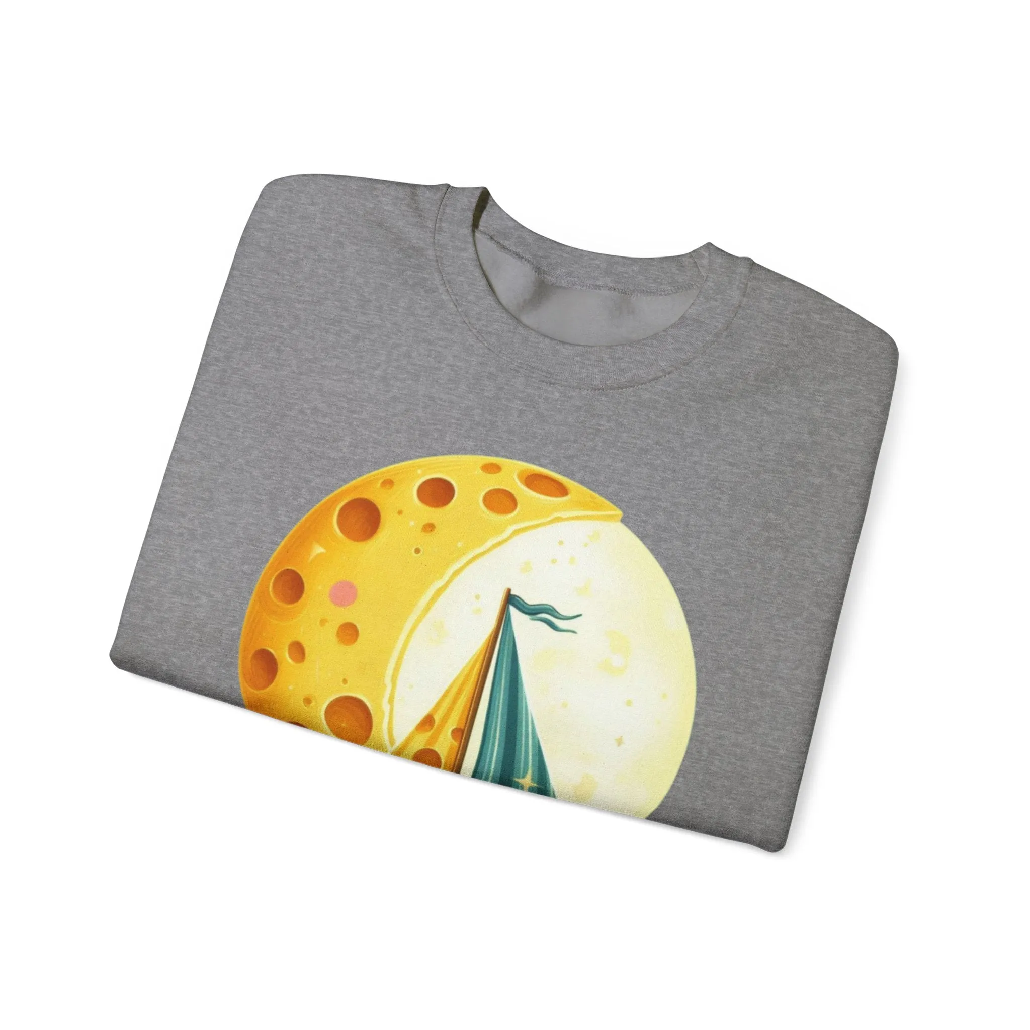 Mice and the Moon Made of Cheese - Unisex Heavy Blend Crewneck Sweatshirt