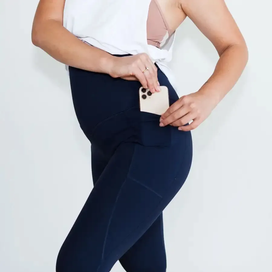 Milkbar Active Leggings | Extra High Waist 7/8 | NAVY