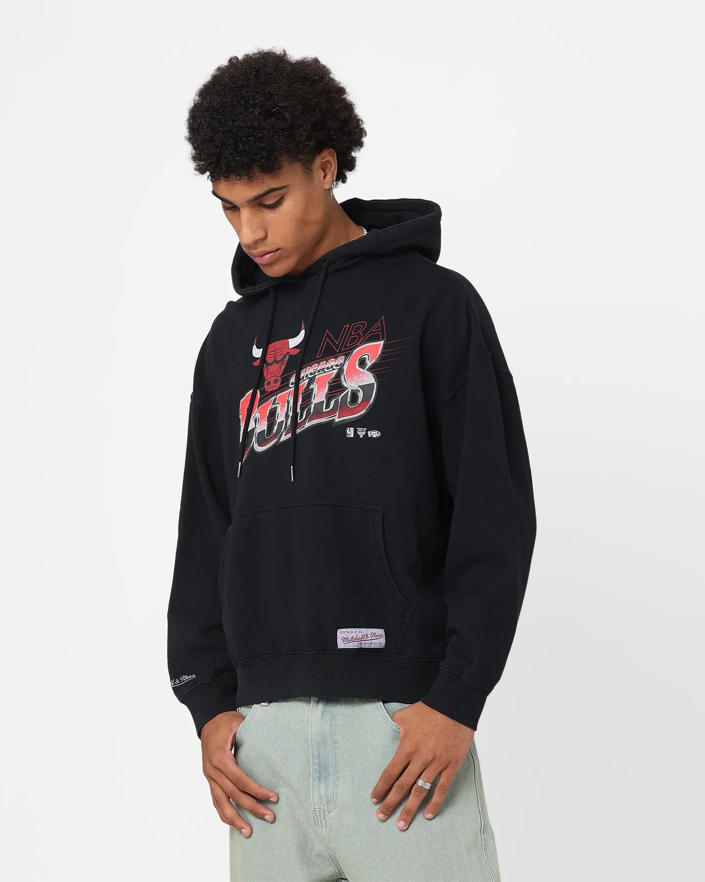 Mitchell & Ness Chicago Bulls Last Second Shot Hoodie Faded Black