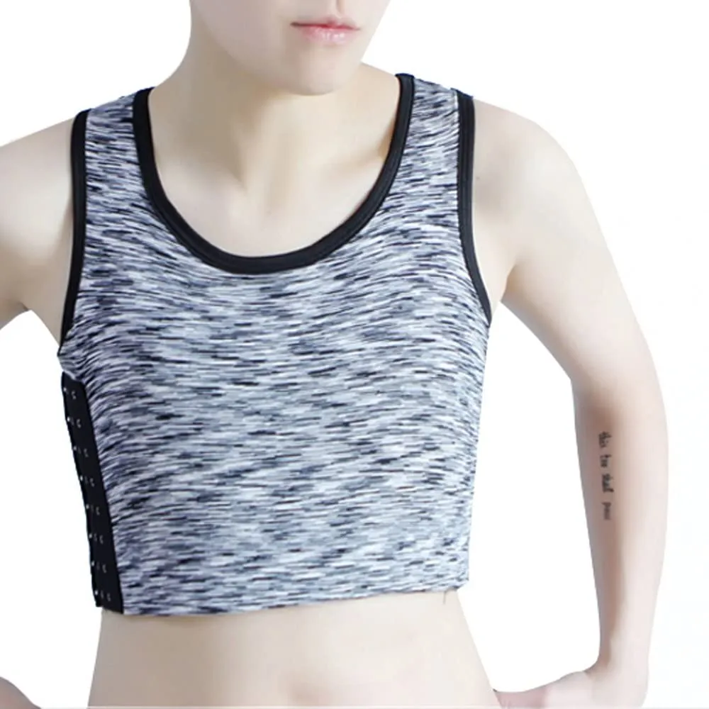 MRIMIN FTM Transgender Tomboy Breathable Cotton Elastic Band Colors Chest Vest Binder Tank Top