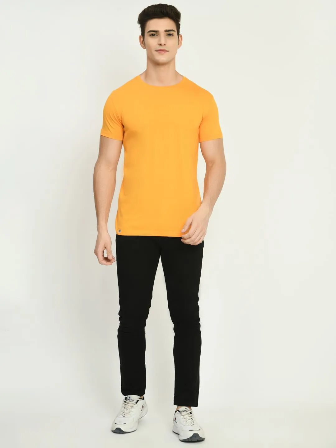 Mustard Yellow Crew Neck T-Shirt