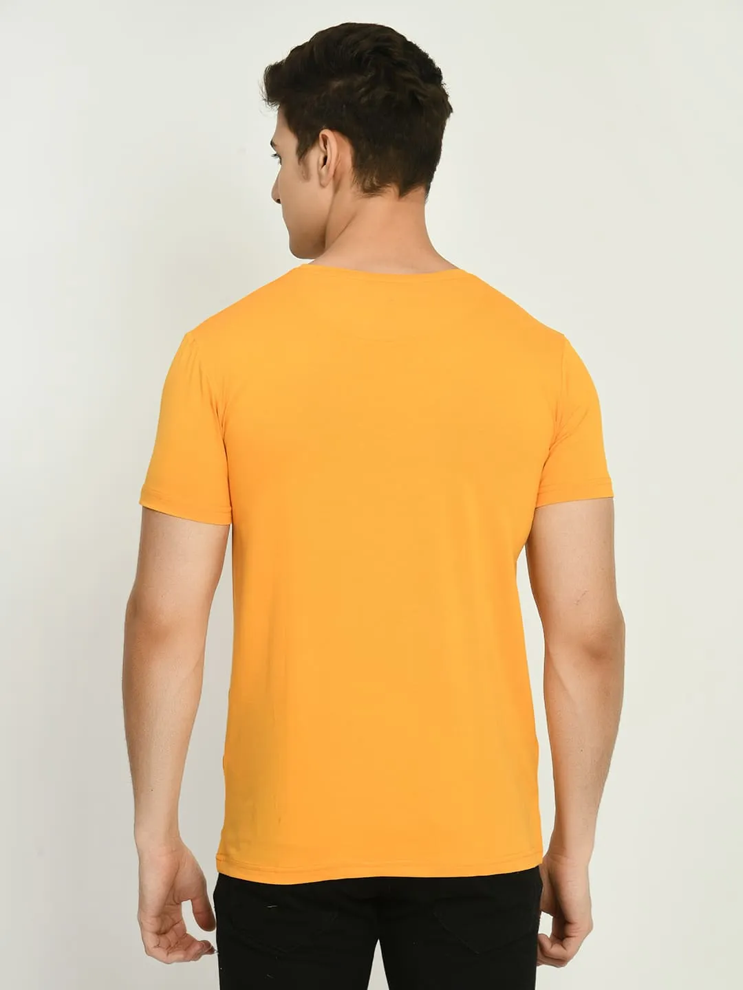 Mustard Yellow Crew Neck T-Shirt