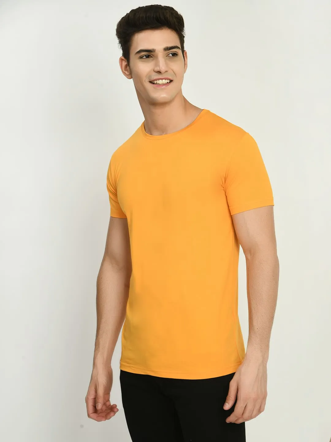 Mustard Yellow Crew Neck T-Shirt